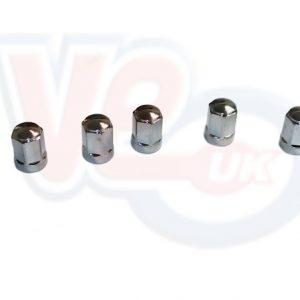 SILVER FLAT TOP M8 NUT KIT FOR SIP TUBELESS RIMS – 5 PIECES