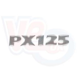 PX125 CHROME STICK ON BADGE