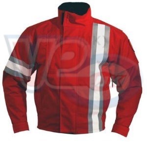CORAZZO MENS 5.0 JACKET RED WITH WHITE STRIPE – SMALL