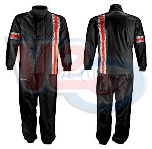 CORAZZO BLACK RAIN SUIT – SMALL – LIGHT WEIGHT WATERPROOF JACKET AND TROUSERS