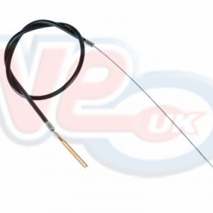 BLACK REAR BRAKE CABLE COMPLETE WITH THREADED END