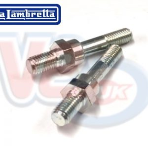 PAIR OF FRONT DAMPER LOWER STUDS – FOR FORK LINKS with THREADED HOLE – CASA LAMBRETTA