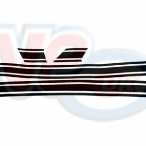 SIDE PANEL STRIPES CURVED TYPE – UK MADE – GLOSS BLACK