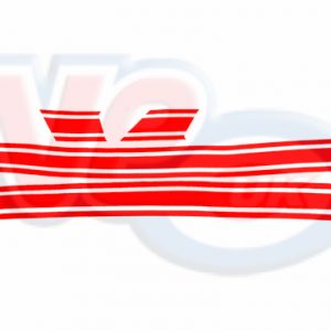 SIDE PANEL STRIPES CURVED TYPE – UK MADE – RED