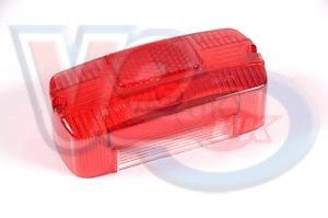 RED ITALIAN REAR LAMP LENS – CEV TYPE – WITH CENTRAL HOLES