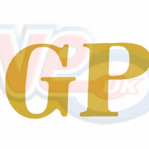 STICKER – GOLD GP FOR MOD FLYSCREEN