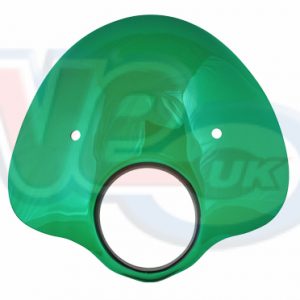 BUBBLE FLYSCREEN WITH BRACKETS – TRANSPARENT GREEN – FITS ROUND HEADSETS ONLY