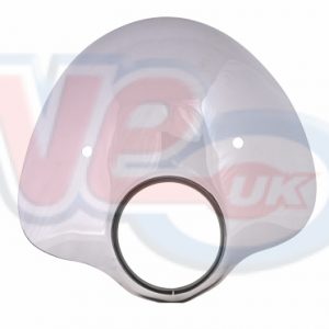 BUBBLE FLYSCREEN WITH BRACKETS – SMOKED – FITS ROUND HEADSETS ONLY