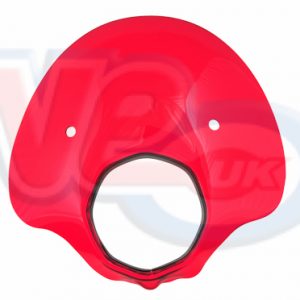 BUBBLE FLYSCREEN WITH BRACKETS – TRANSPARENT RED – FITS SX-TV3-Li SPECIAL ONLY