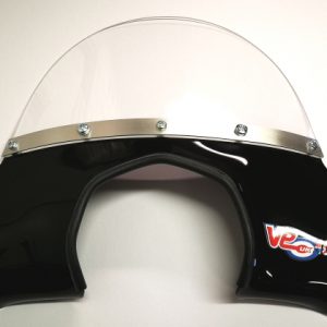 VE ACTIF MOD FLYSCREEN – BLACK – FITS EARLY RA GP MODELS WITH ROUND LED HEADLAMP