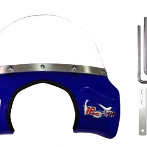 VE ACTIF MOD FLYSCREEN – TRANSPARENT BLUE – FITS EARLY RA GP MODELS WITH ROUND LED HEADLAMP