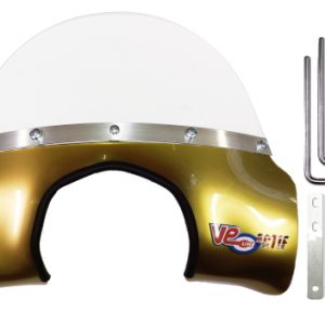 VE ACTIF MOD FLYSCREEN – GOLD – FITS EARLY RA GP MODELS WITH ROUND LED HEADLAMP