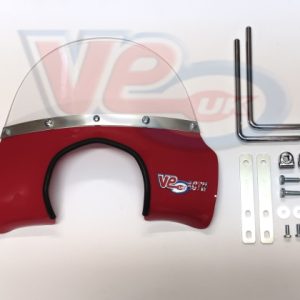 VE ACTIF MOD FLYSCREEN – SOLID RED – FITS EARLY RA GP MODELS WITH ROUND LED HEADLAMP