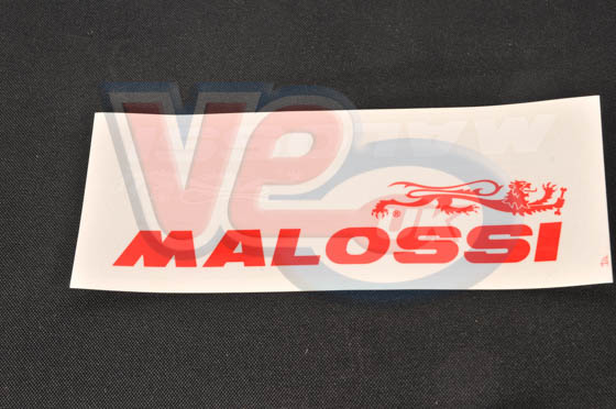 NEW MALOSSI RED AND WHITE STICKER SHEET -250mm x 100mm – VE UK