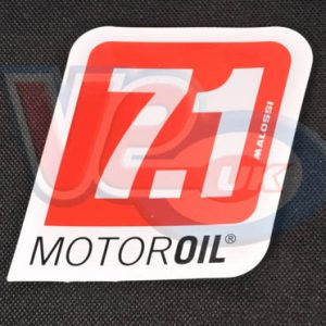 MALOSSI 7.1 MOTOR OIL STICKER – 75mm x 85mm