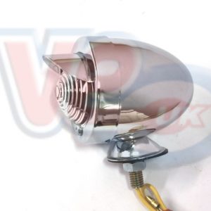 CHROME BULLET LAMP WITH PEAK & CLEAR LENS