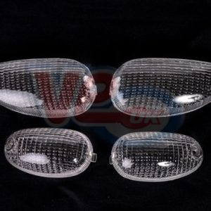 SET OF 4 CLEAR INDICATOR LENSES – FITS MODELS UP TO 2006 WITH SMALL OVAL INDICATORS