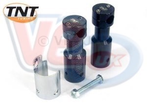 TNT ALLOY HANDLEBAR CLAMP – SILVER – FOR USE WITH TNT BARS