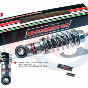 CARBONE ALUMINIUM DUAL ACTION FRONT DAMPER WITH CHROME SPRING