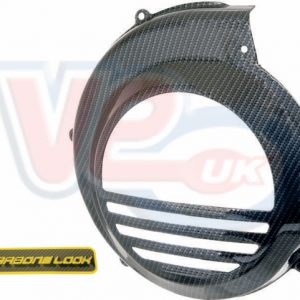CARBON FIBRE FINISH FLYWHEEL COVER – NON ELECTRIC START TYPE