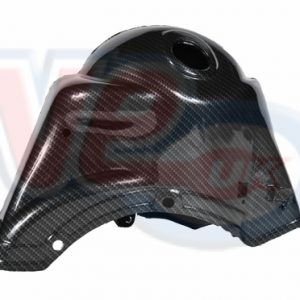 CARBON FIBRE LOOK CYLINDER COWLING – FOR 125-135cc CYLINDERS