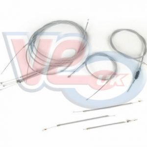 CABLE SET – GREY – WITH THREADED FRONT BRAKE CABLE