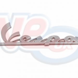 VESPA BADGE 98mm STICK ON – CHROME FINISH – VESPA