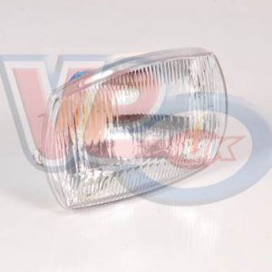 HEADLAMP WITH BULBHOLDER – FOR TWIN FILAMENT BOSCH BA20d MAIN/DIP BULB – VESPA 50 SPECIAL
