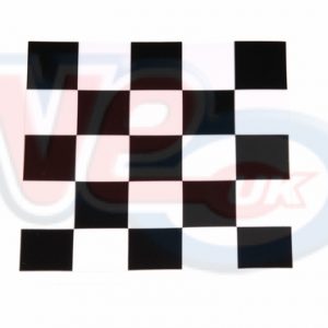 CHEQUERED FLAG STICKER 2.5 INCH