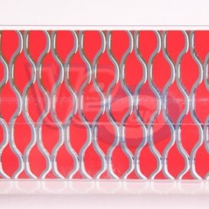 ALLOY MESH LOOK STICKER 230X680 – RED & SILVER