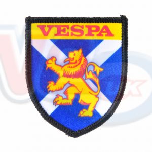 VESPA ST.ANDREWS CROSS SHIELD STICKER – SMALL – 55mm x 45mm