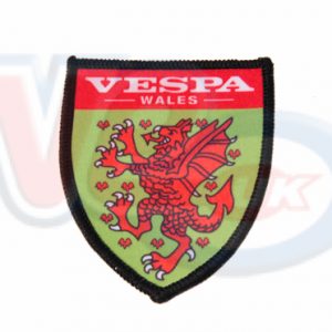 VESPA WALES SHIELD STICKER – LARGE – 170mm x 145mm
