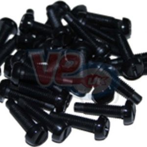 PACK OF 10 BLACK NUMBER PLATE BOLTS AND NUTS