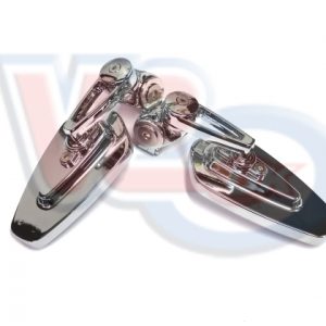 PAIR OF BAR END MIRRORS – CHROME