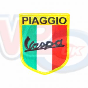PIAGGIO VESPA ITALIA SHIELD EMBROIDED SEW ON PATCH