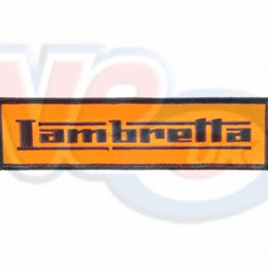 LAMBRETTA ORANGE AND BLACK EMBROIDED SEW ON PATCH