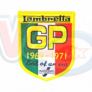 LAMBRETTA GP ITALIA SHIELD EMBROIDED SEW ON PATCH