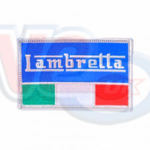 LAMBRETTA ITALIAN FLAG EMBROIDED SEW ON PATCH