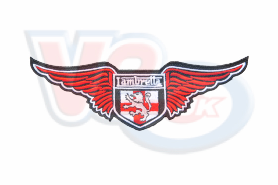 LAMBRETTA WING STYLE SEW OR STICK ON  PATCH 