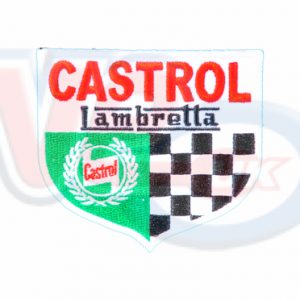 LAMBRETTA CASTROL EMBROIDED SEW ON PATCH