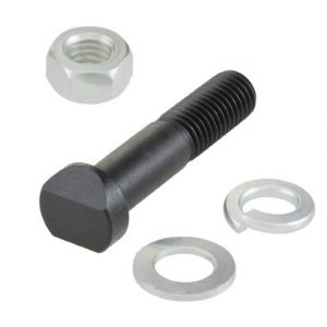 BOLT – NUT – WASHER FOR KICKSTART PEDAL M9 x 40mm WITH D SHAPE HEAD