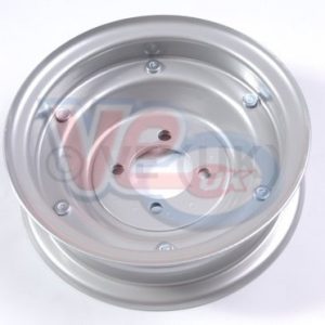 WHEEL RIM – SILVER PAINTED – 8 INCH WITH 4 BOLT FITTING