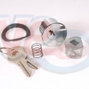 STEERING LOCK KIT-  LOCK WITH 2 KEYS, LOCK BAR, SPRING AND RUBBER