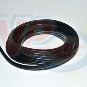 BLACK FOOTBOARD RUBBER – 9mm WIDE, 3 RIBS, 3.9Mtr LONG – VNA- VNB-VBA-VBB