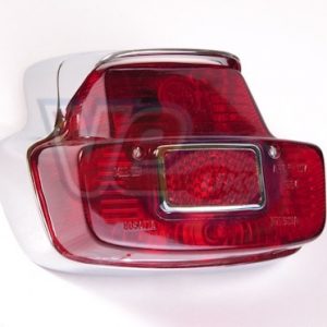 SIEM BRAND METAL BODIED TAIL LAMP WITH TOP VISOR