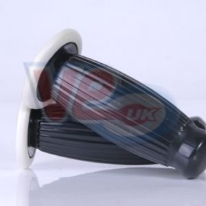 RETRO BALLOON GRIPS – BLACK WITH WHITE RING