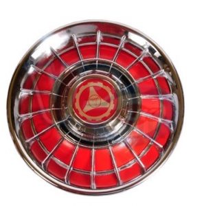 SPOKE WHEEL TRIM WITH RED BACKGROUND – FOR 8 INCH WHEELS