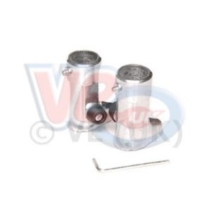 CUPPINI ALUMINIUM STAND FEET WITH RUBBER BUFFER – PAIR FOR 22mm STANDS