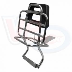 CHROME FOLDING REAR CARRIER WITH BACKREST
