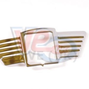 CHROME WINGED HORNCOVER BADGE TRIM